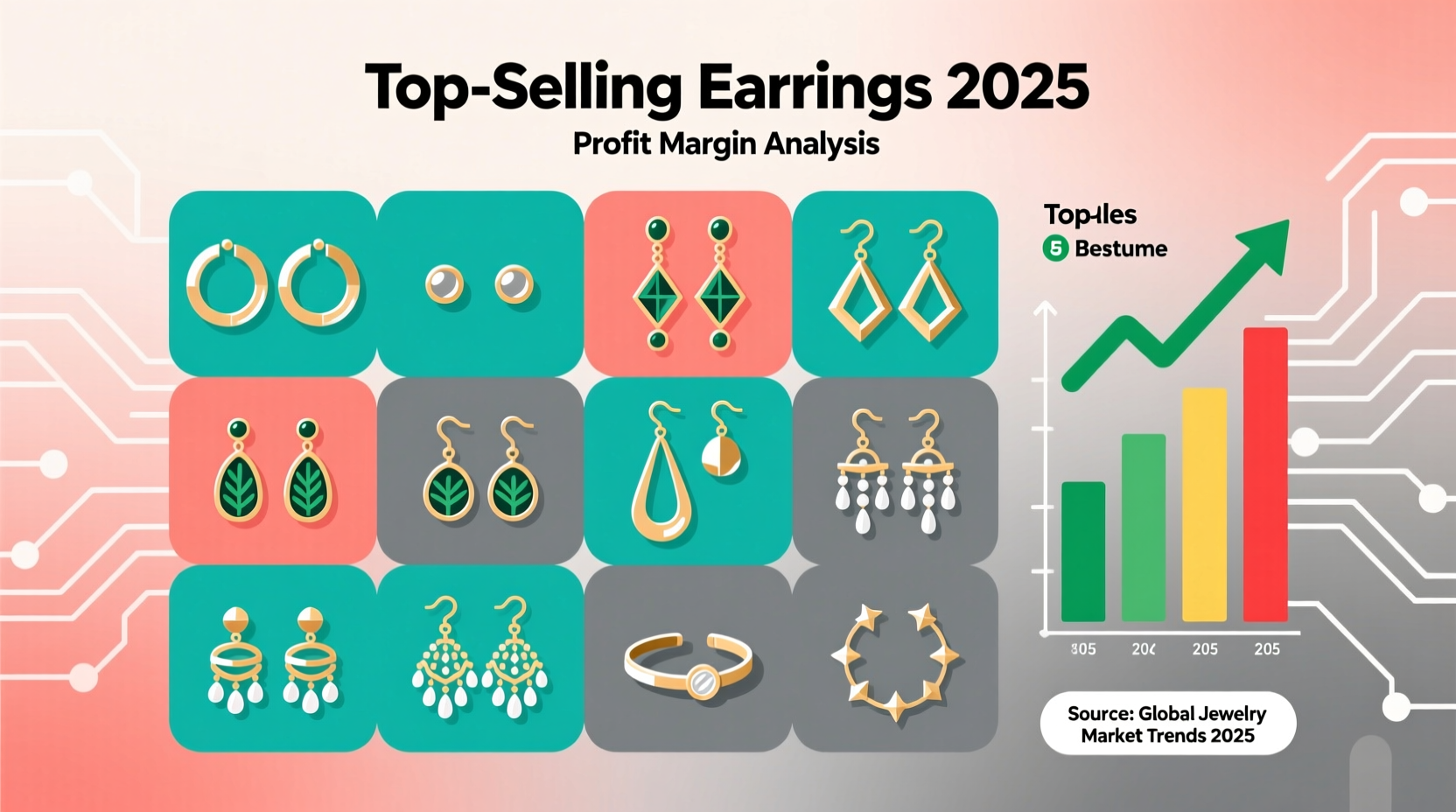 best selling earing bulk