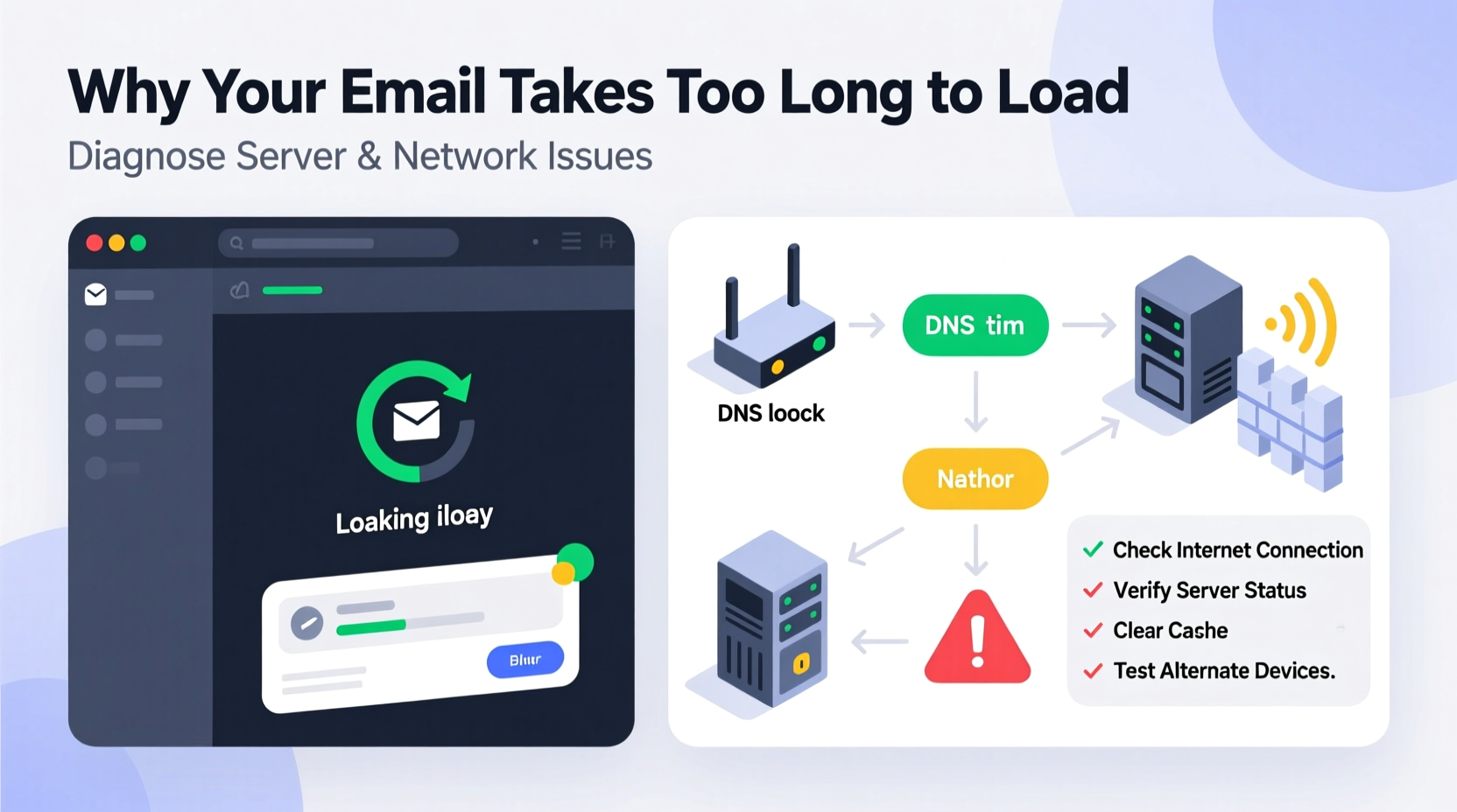 why does my email take so long to load troubleshooting server issues