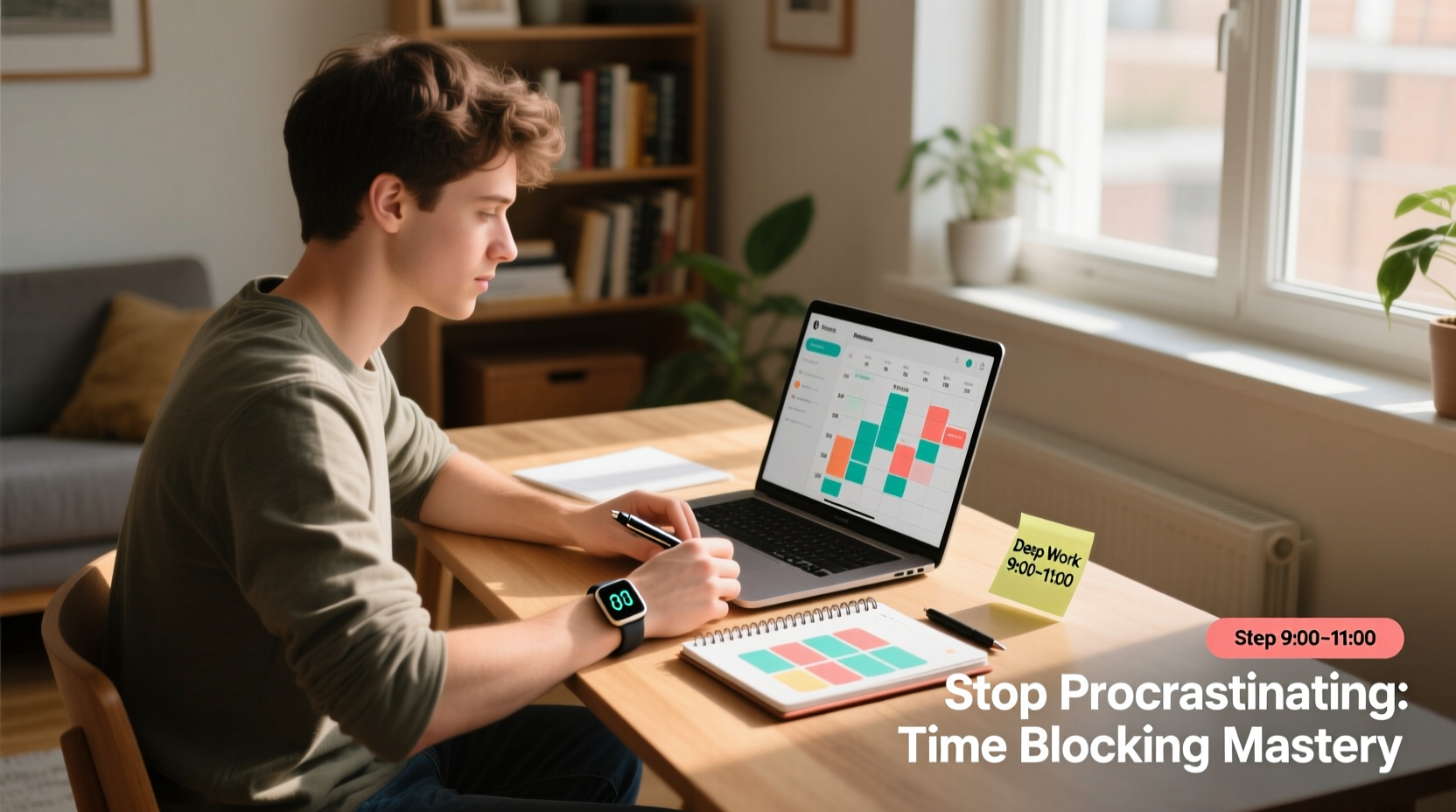 how to stop procrastinating when working from home effective time blocking