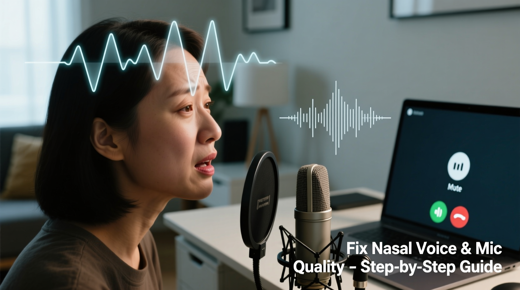 why does my voice sound nasally on video calls and how to improve mic quality