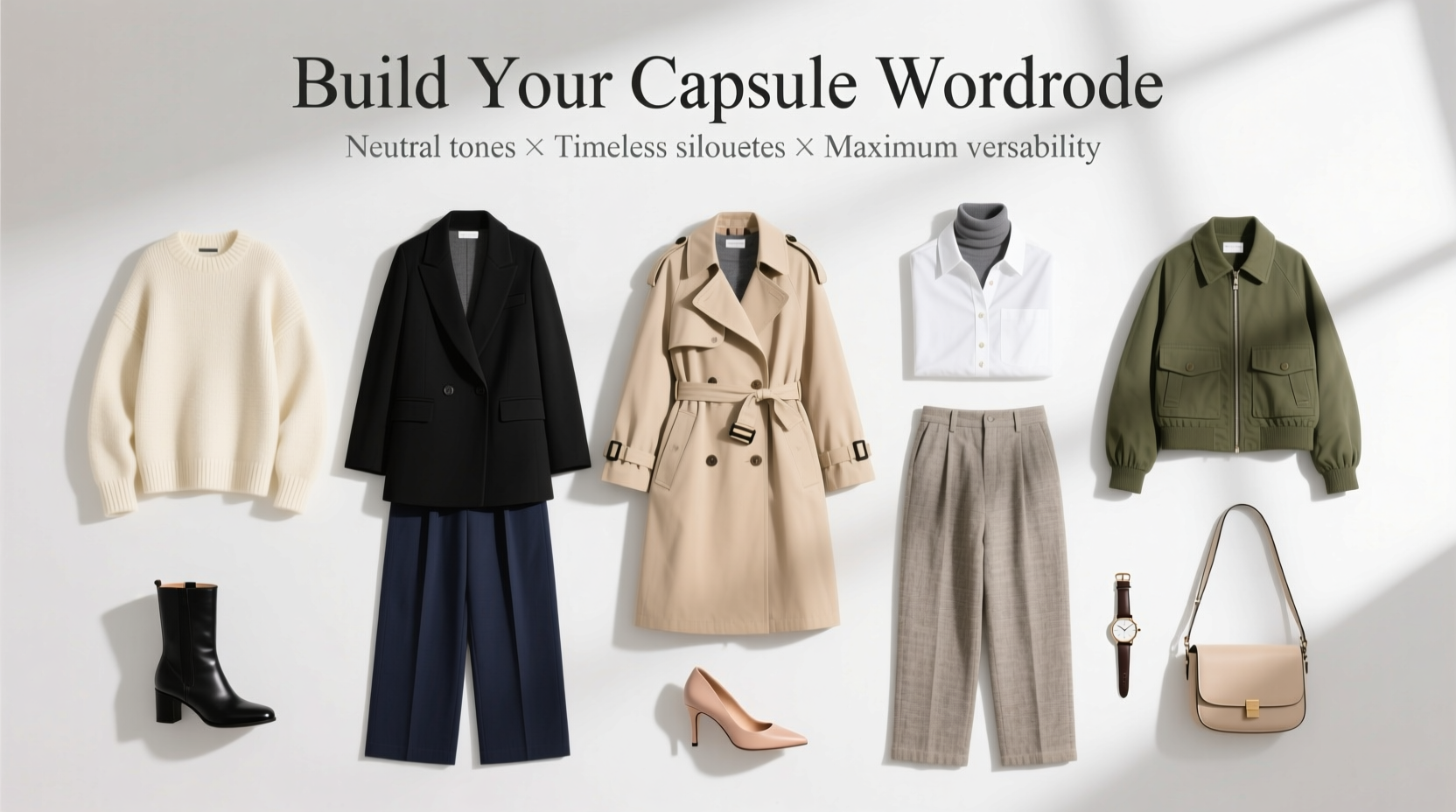 how to create a capsule wardrobe with neutral colors and versatile pieces