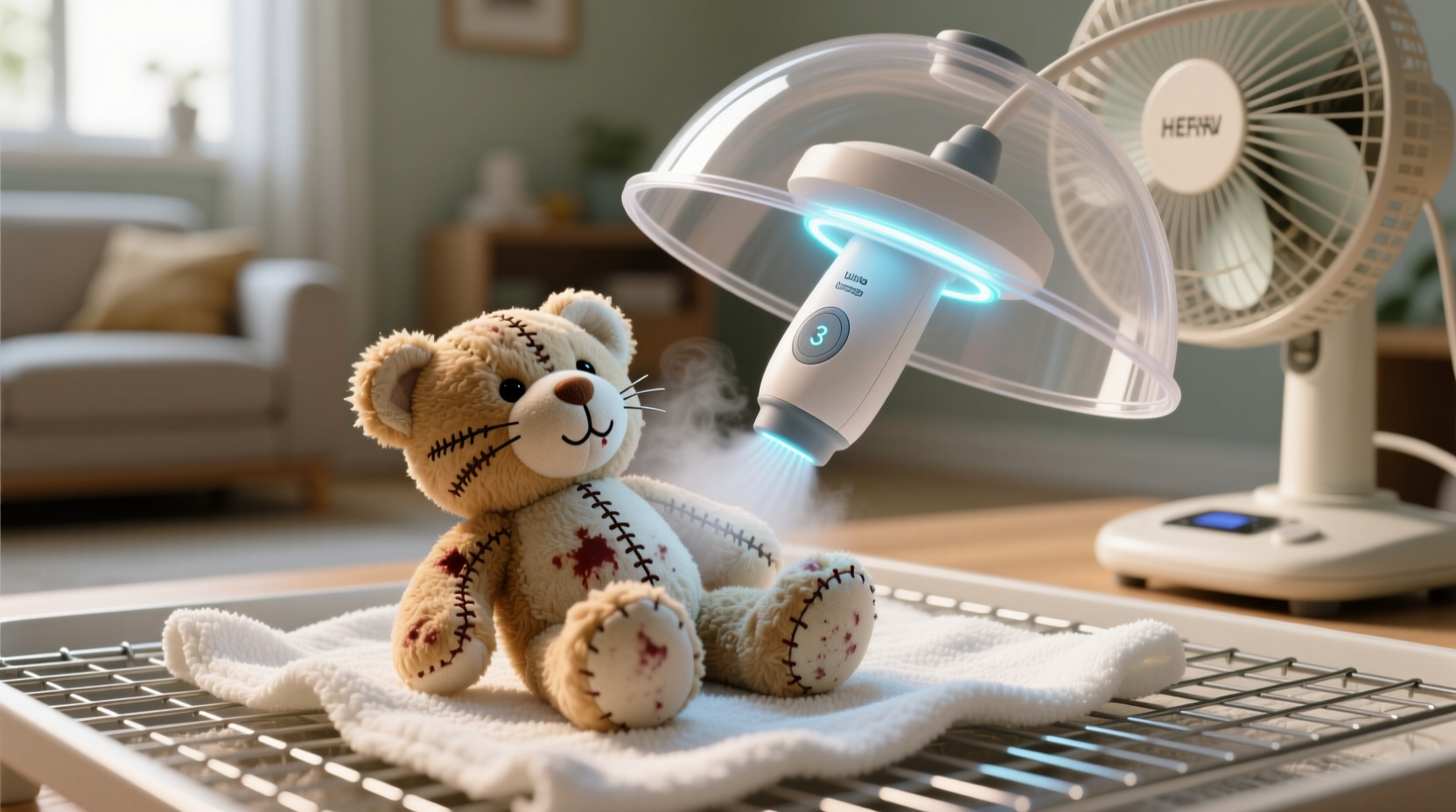 how to sanitize plush toys after cat saliva exposure