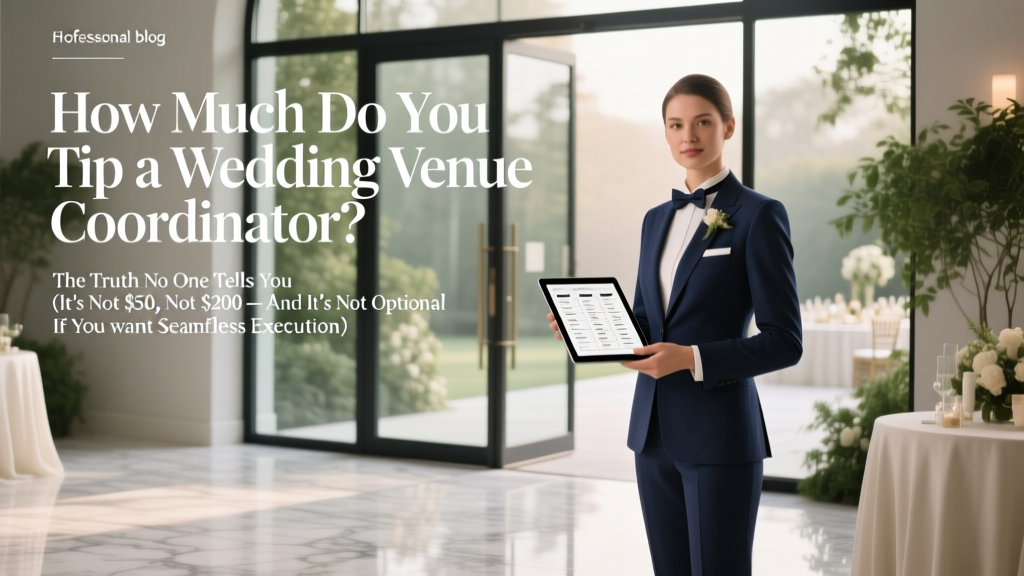 How Much to Tip a Wedding Venue Coordinator (2026)