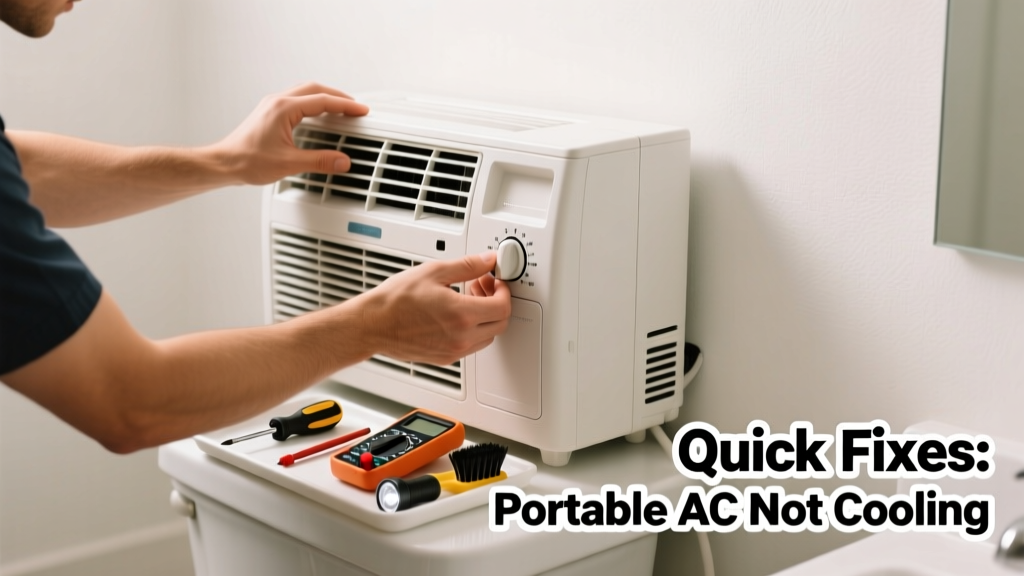 Portable AC Not Cooling in Bathroom: Quick Fixes