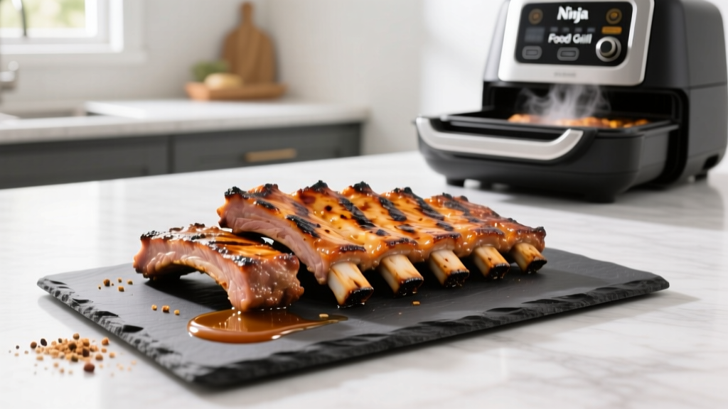 Perfect Pork Ribs on Ninja Foodi Grill (No Oven Needed!)