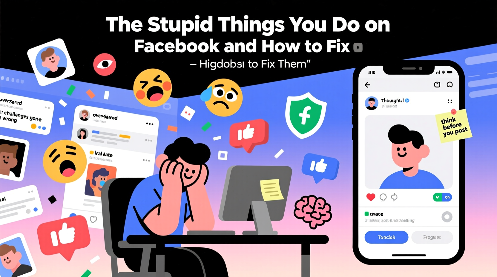 the stupid things you do on facebook and how to fix th