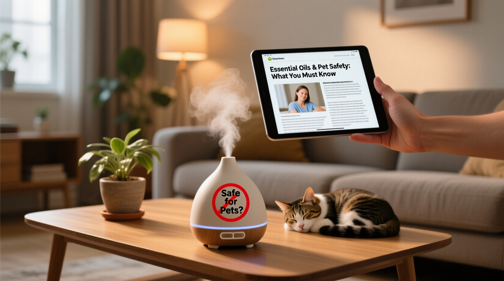 is it safe to use essential oils around pets in diffusers