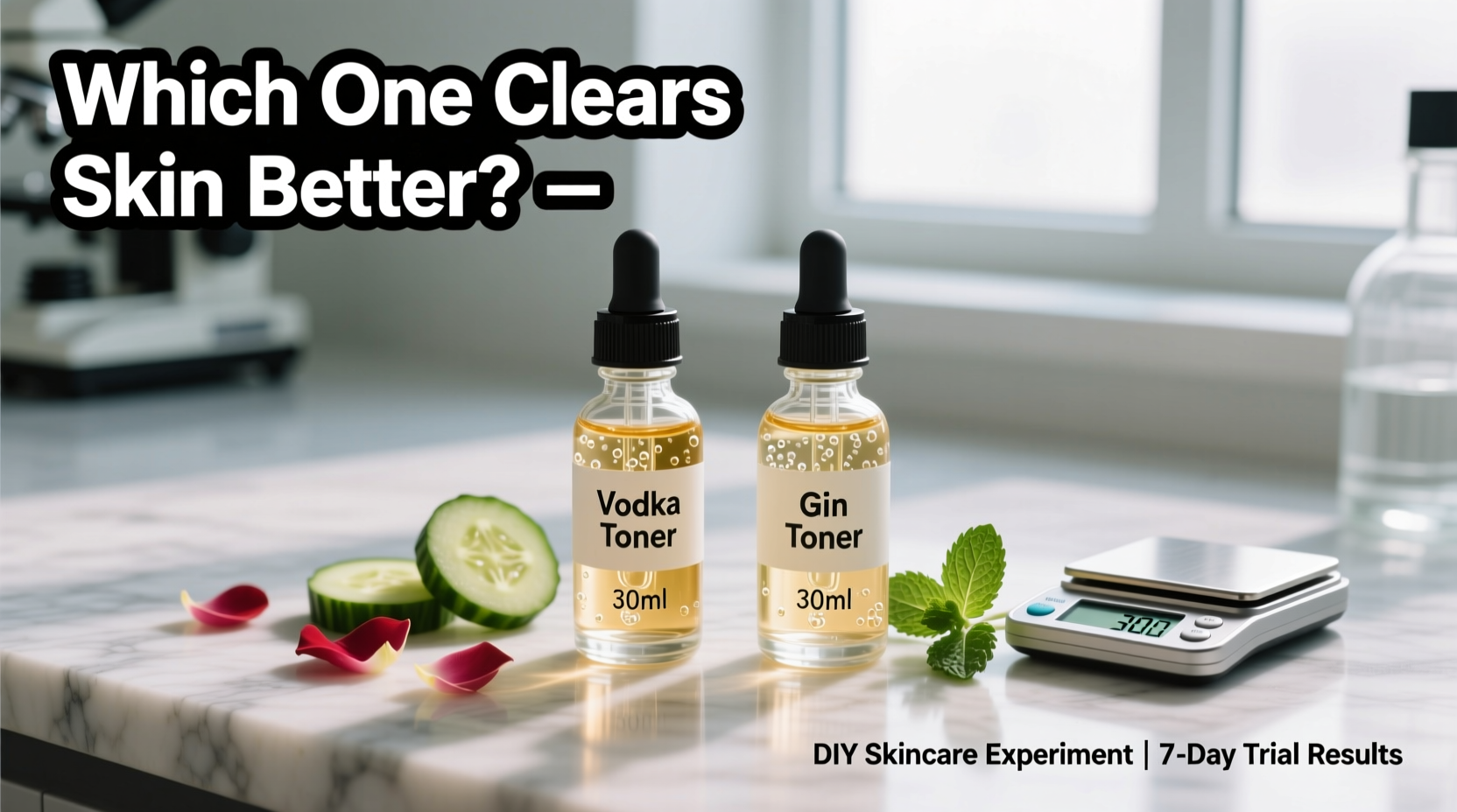 vodka vs gin in skincare DIY face toners which delivers clearer skin