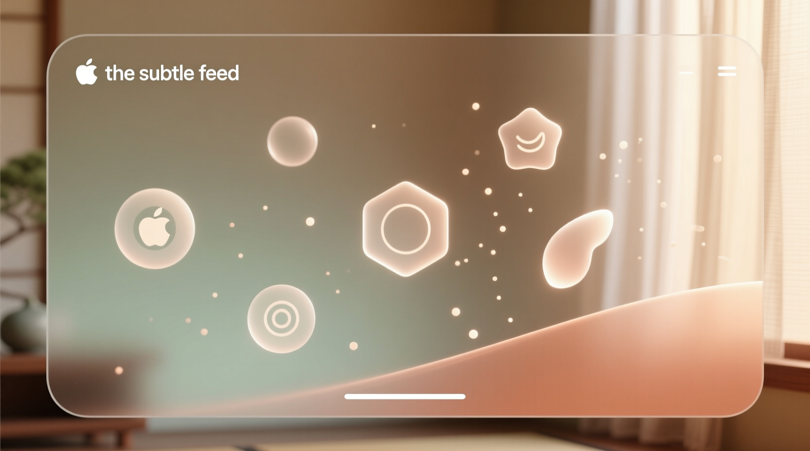 the subtle feed home screen