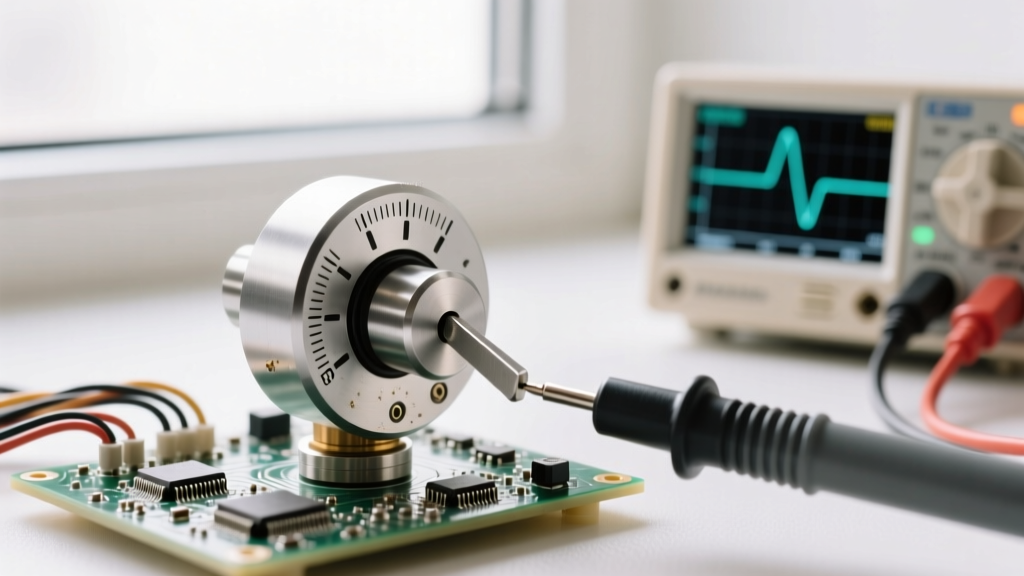 Testing a Potentiometer Wheel for Precision Calibration