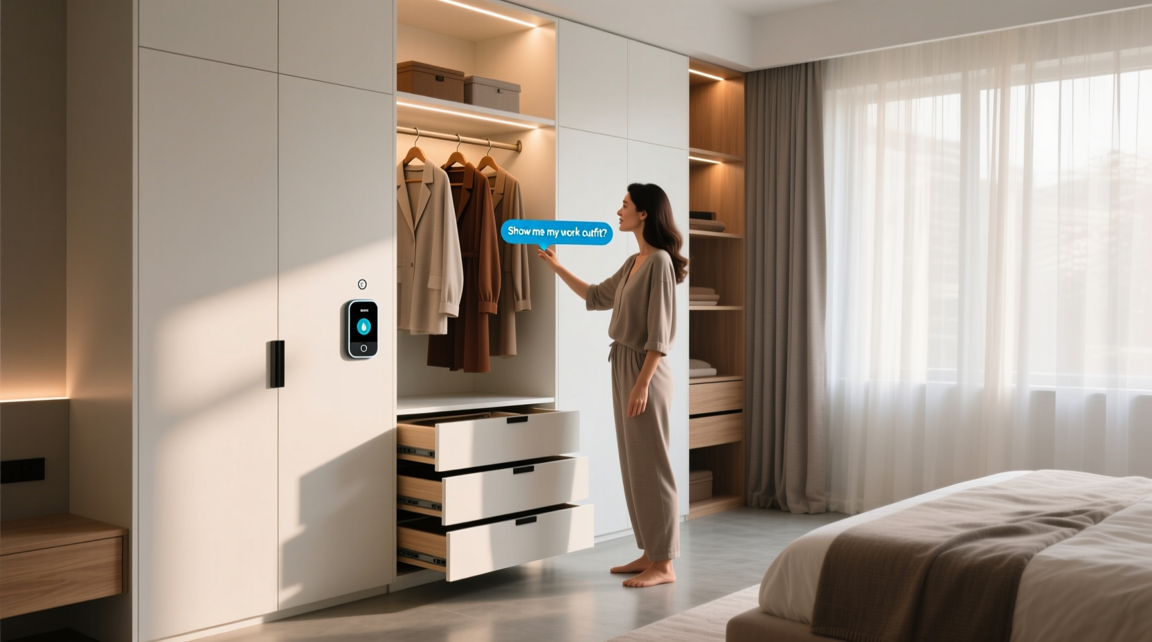 closet organization tips voice activated routines