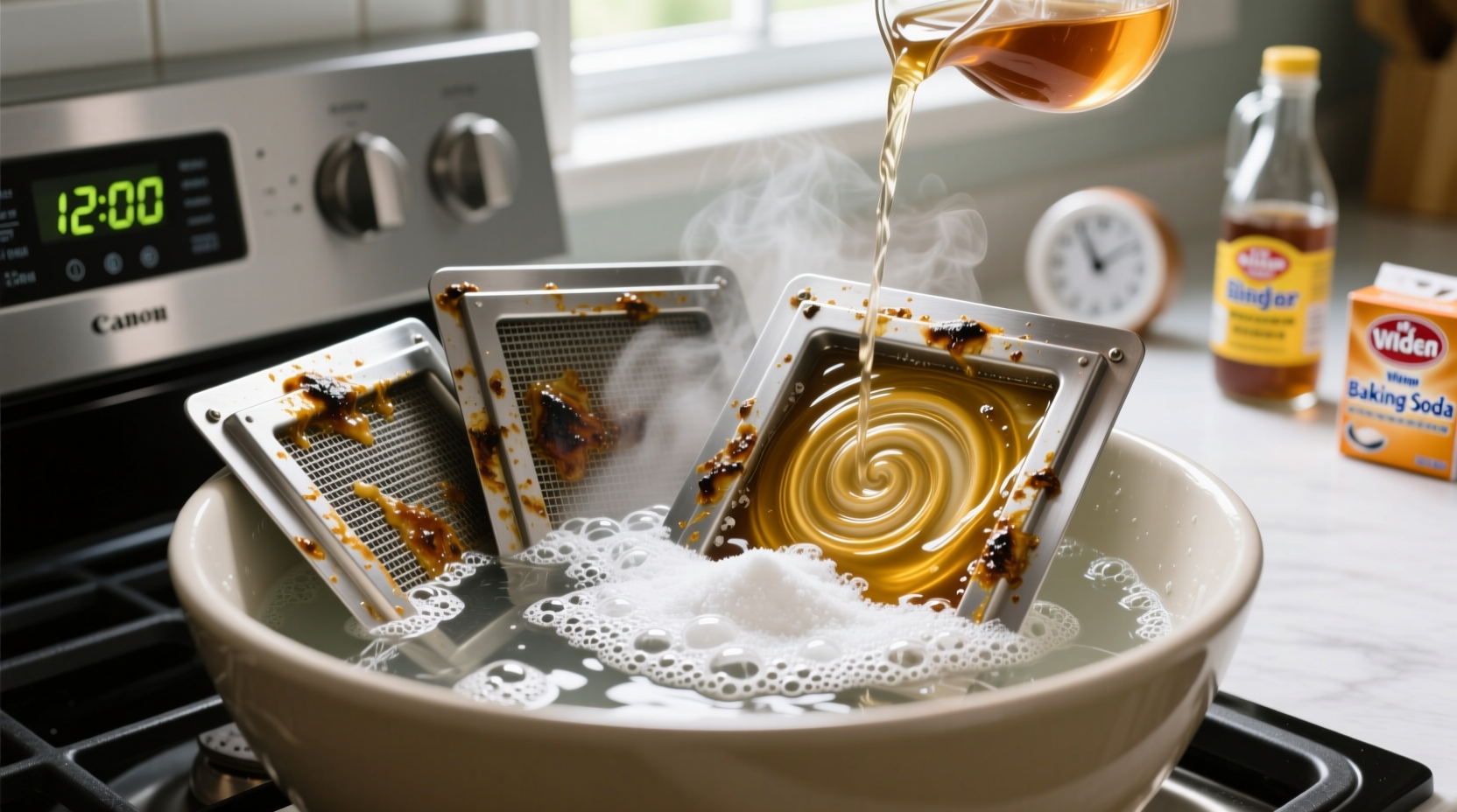 How to Clean Greasy Range Hood Filters Without Scrubbing