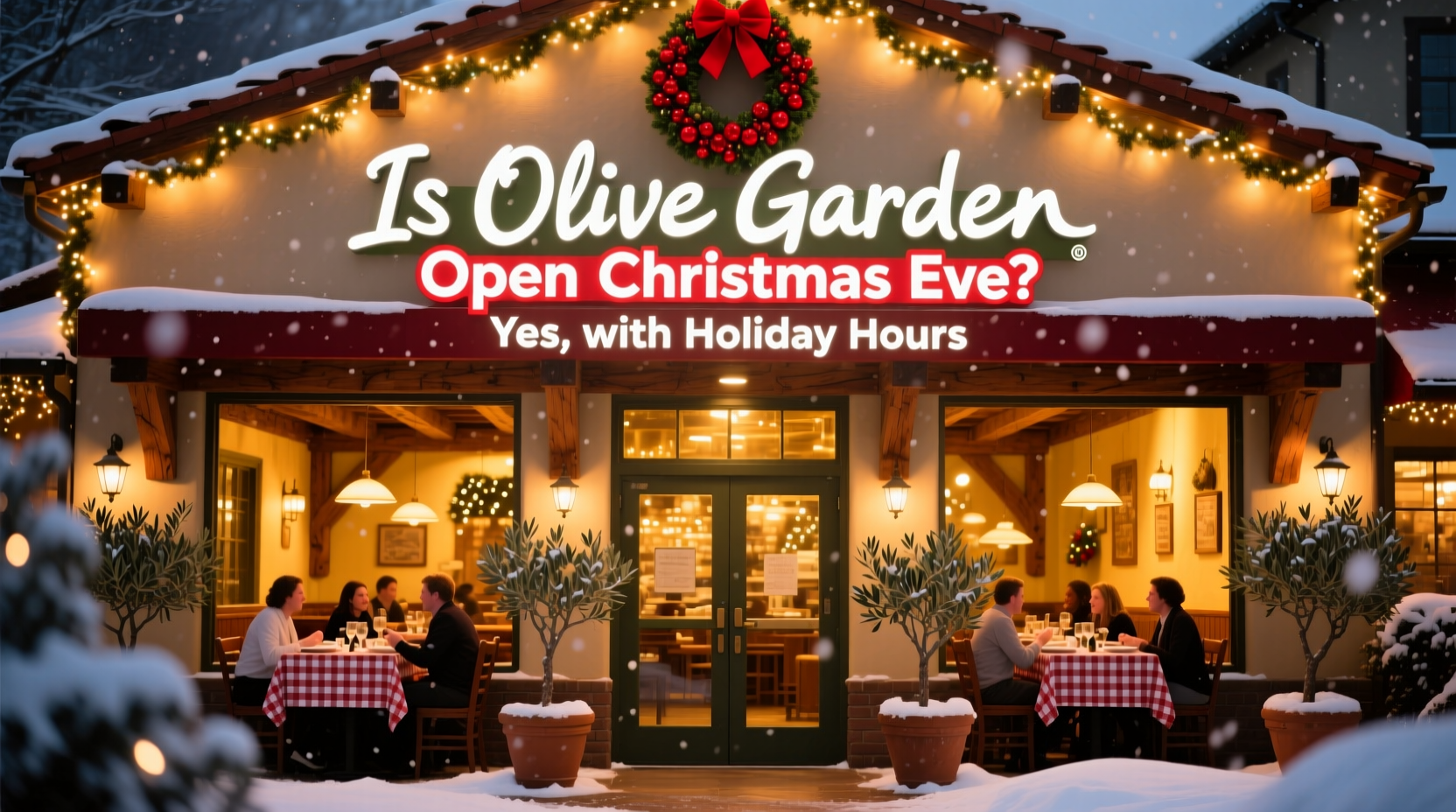 is olive garden open christmas eve