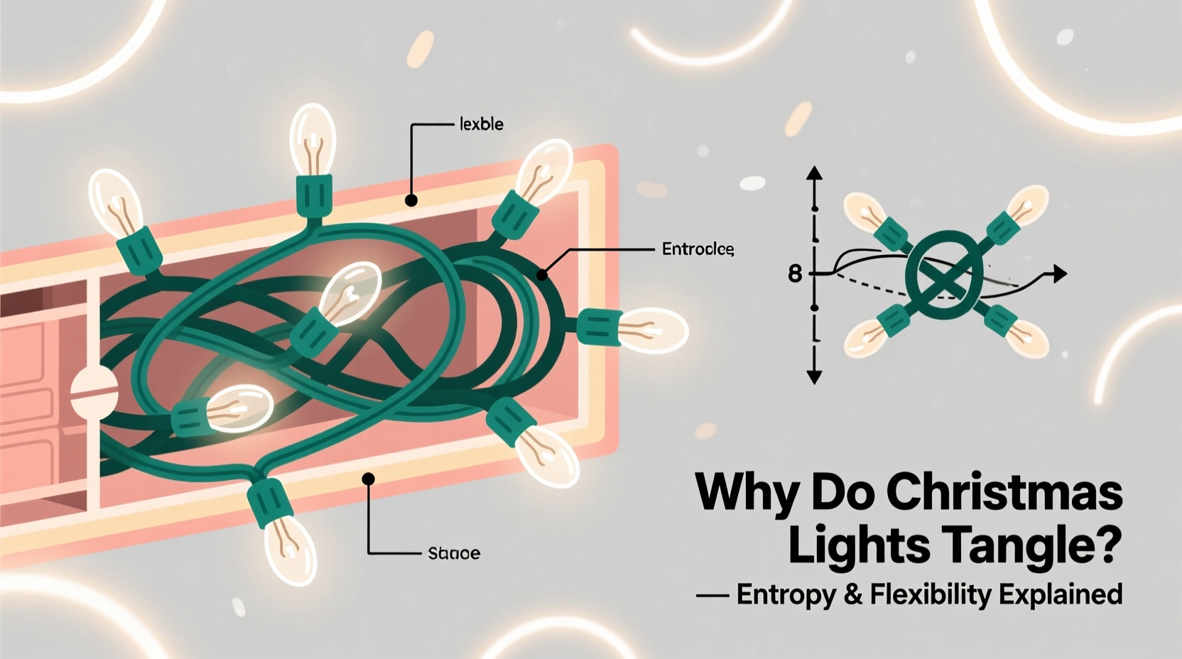 why do christmas lights tangle so easily in storage science explained