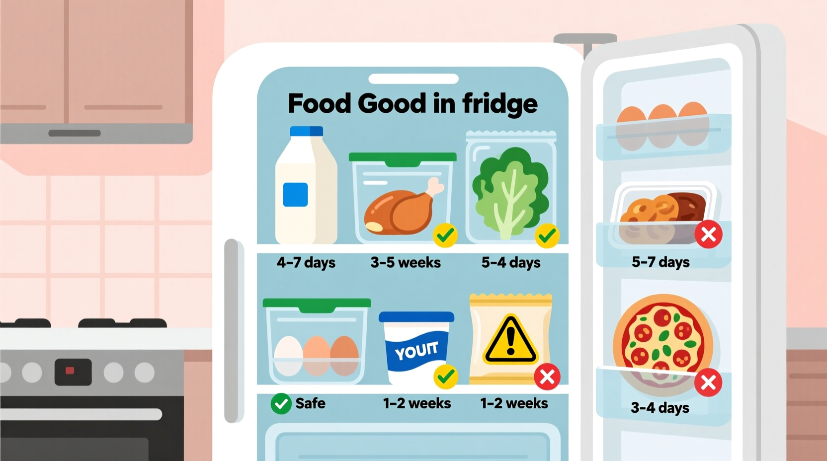 how long is food good in fridge