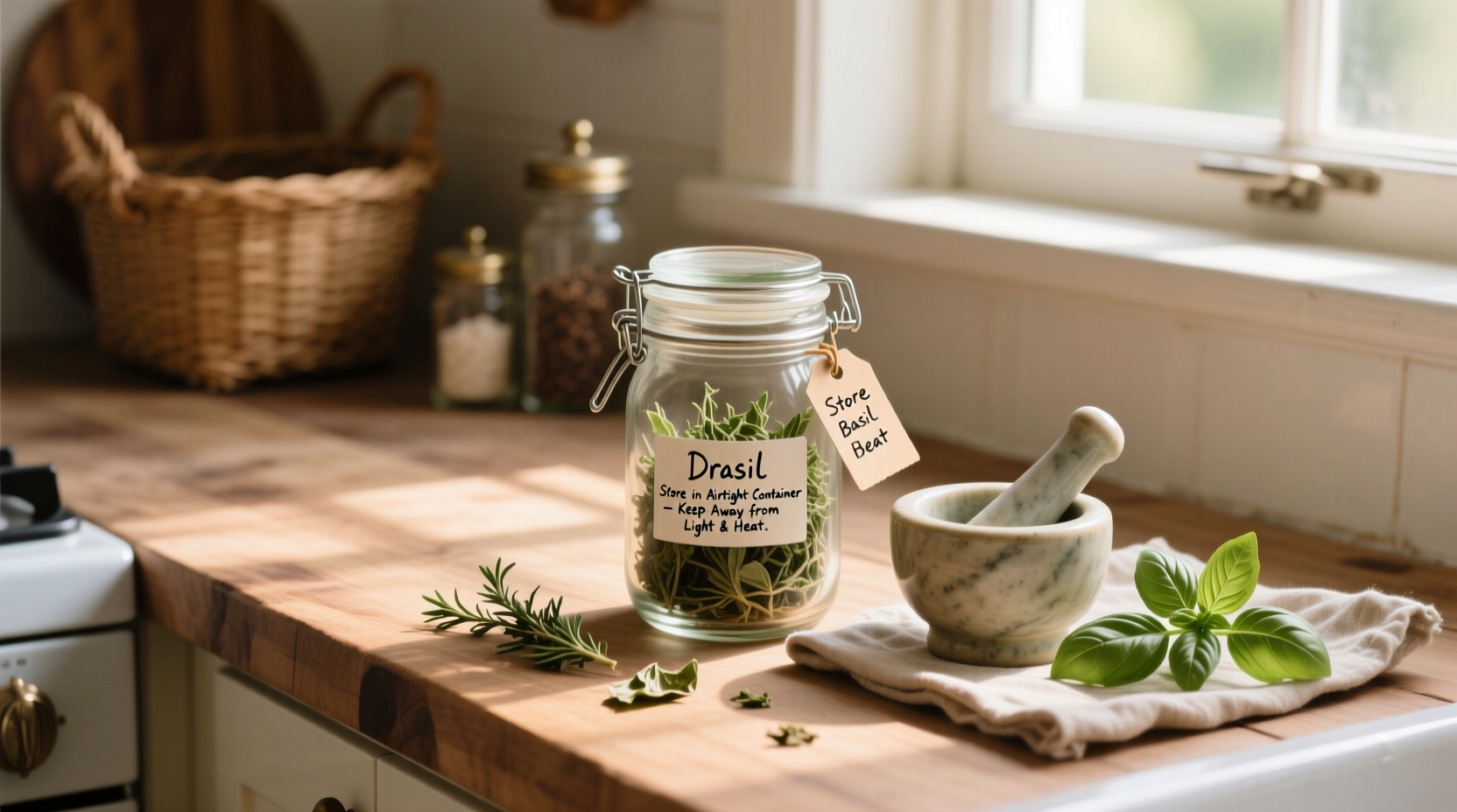 Store Dried Basil 3 Years Fresh | TheHomeSprouts