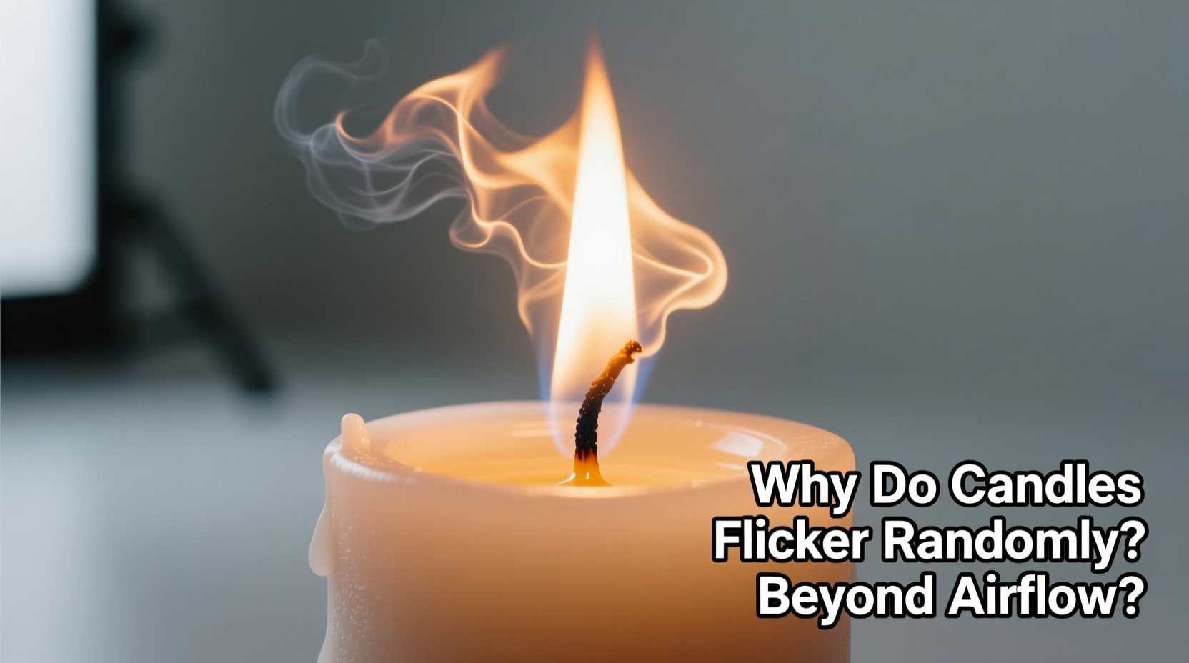 why do candles flicker randomly causes beyond just airflow
