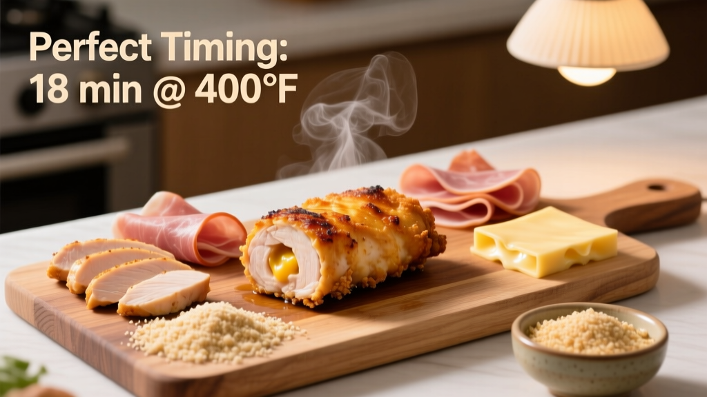 Air Fryer Chicken Cordon Bleu: Perfect Time & Temp