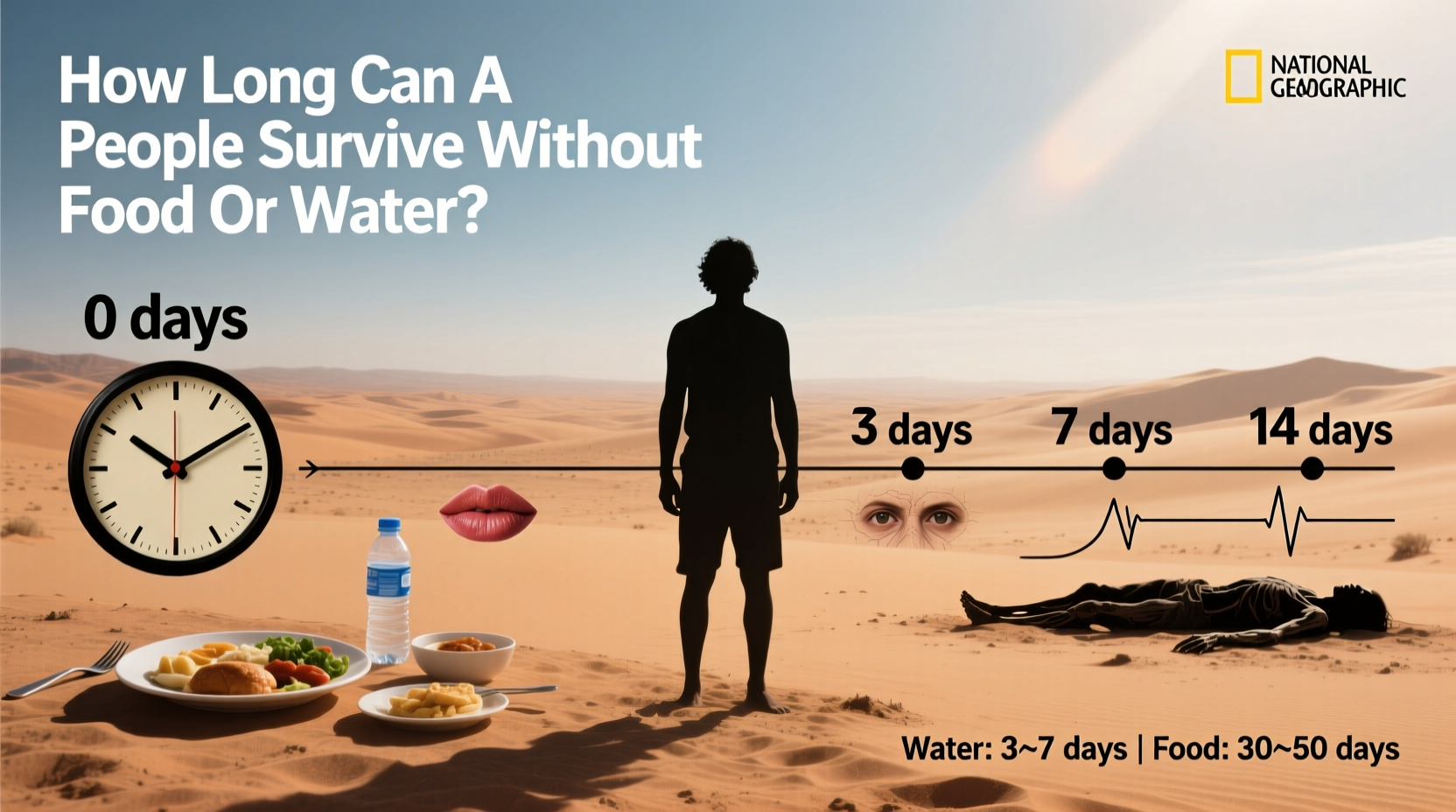 Human Survival Limits: Days Without Food or Water Explained