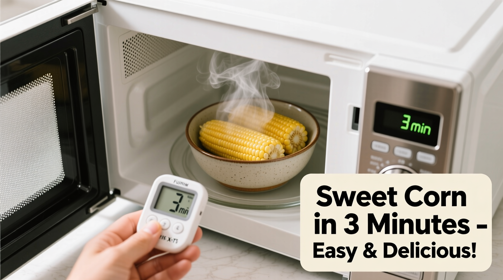 how to cook sweet corn in the microwave