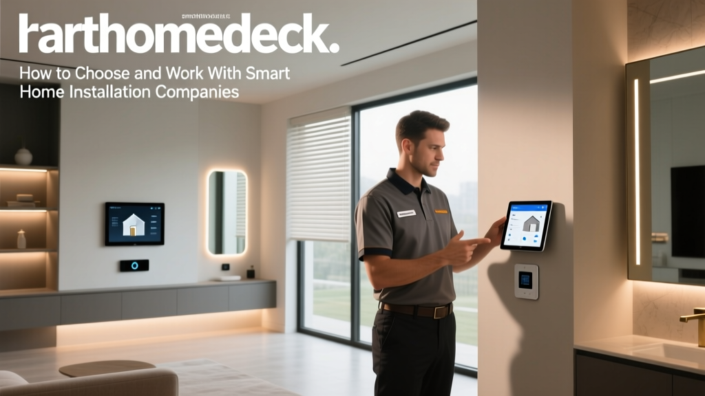 How to Choose and Work With Smart Home Installation Companies
