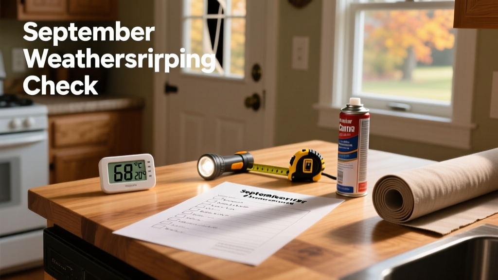 September Weatherstripping Check: Home Maintenance Checklist