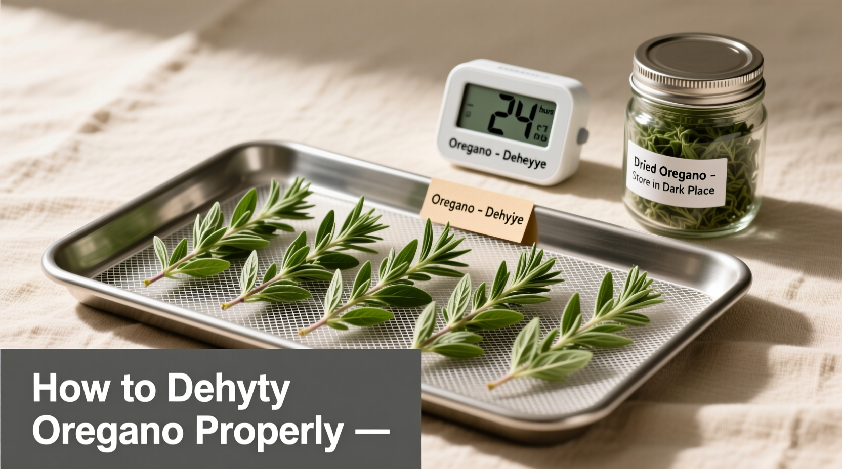 Dry Oregano in 3 Days | TheHomeSprouts