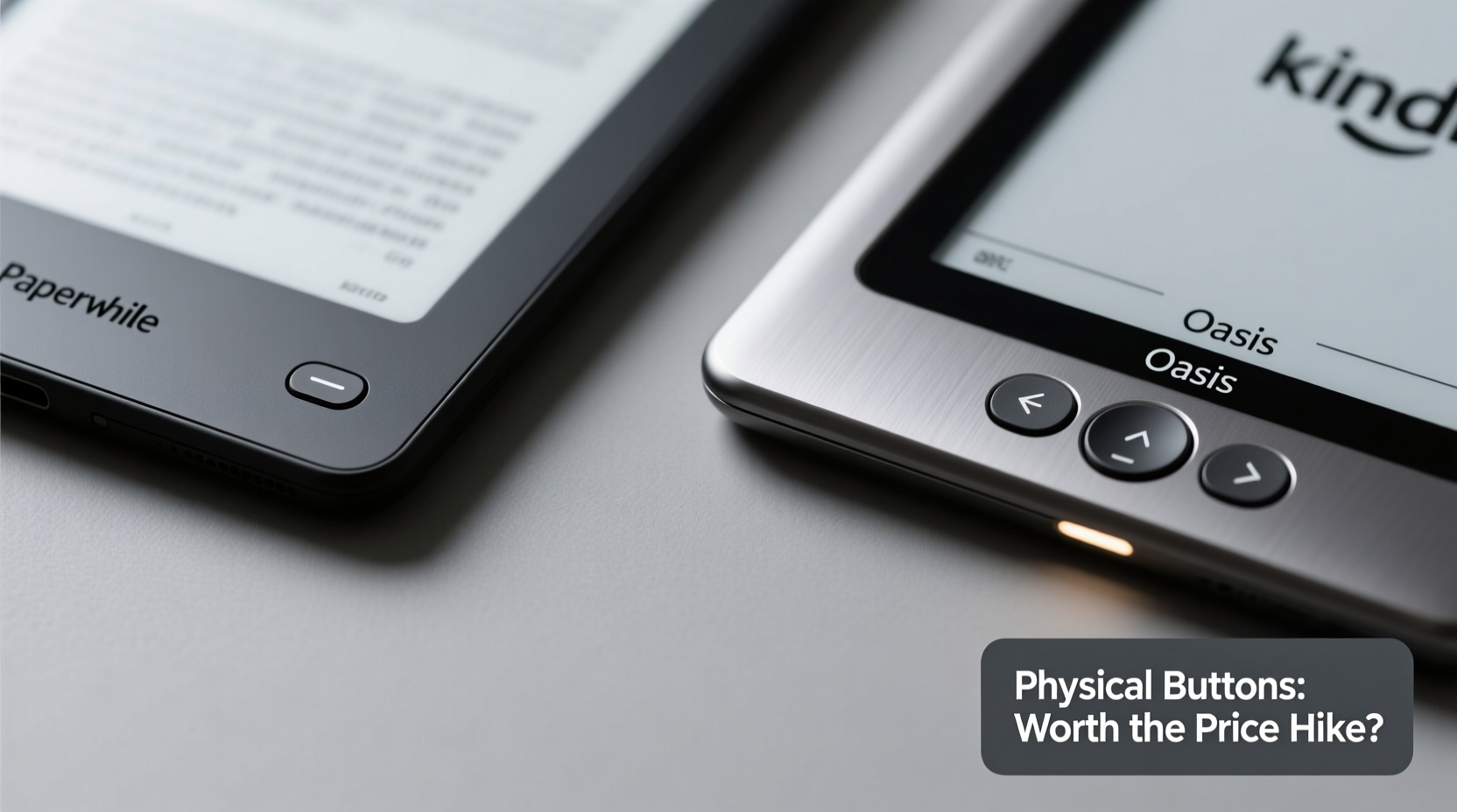 kindle paperwhite vs oasis are the physical buttons worth the price hike