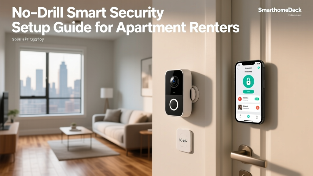No-Drill Smart Security Setup Guide for Apartment Renters