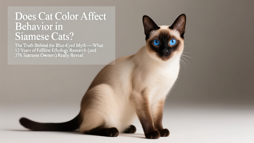 Does Cat Color Affect Behavior in Siamese Cats? The Truth...