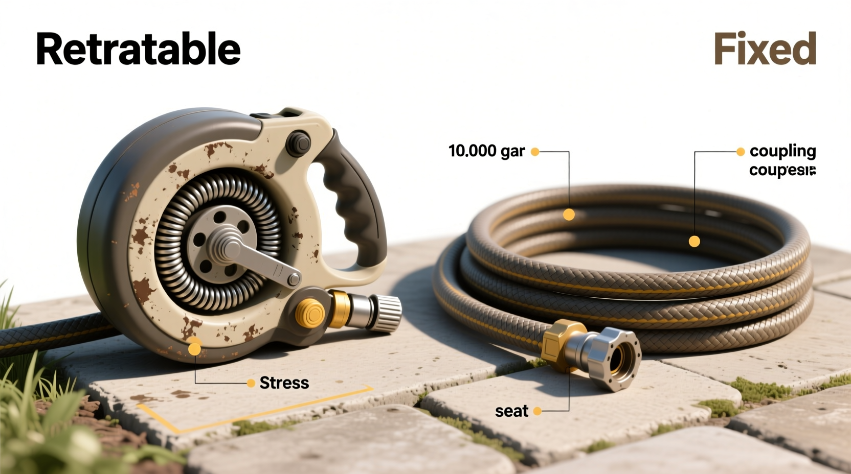 retractable vs fixed garden hoses which one lasts longer with regular use