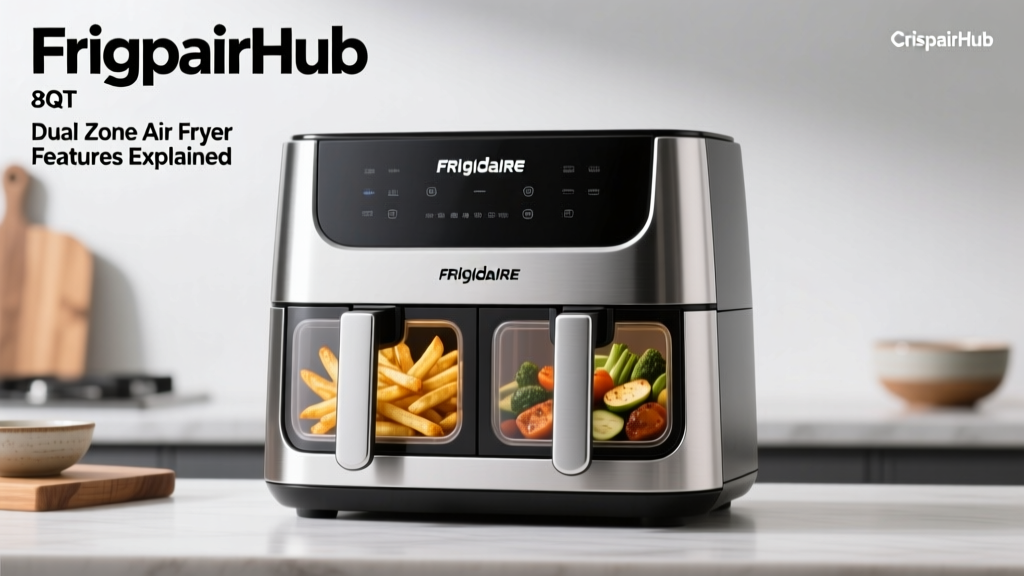 Frigidaire 8QT Dual Zone Air Fryer Features Explained