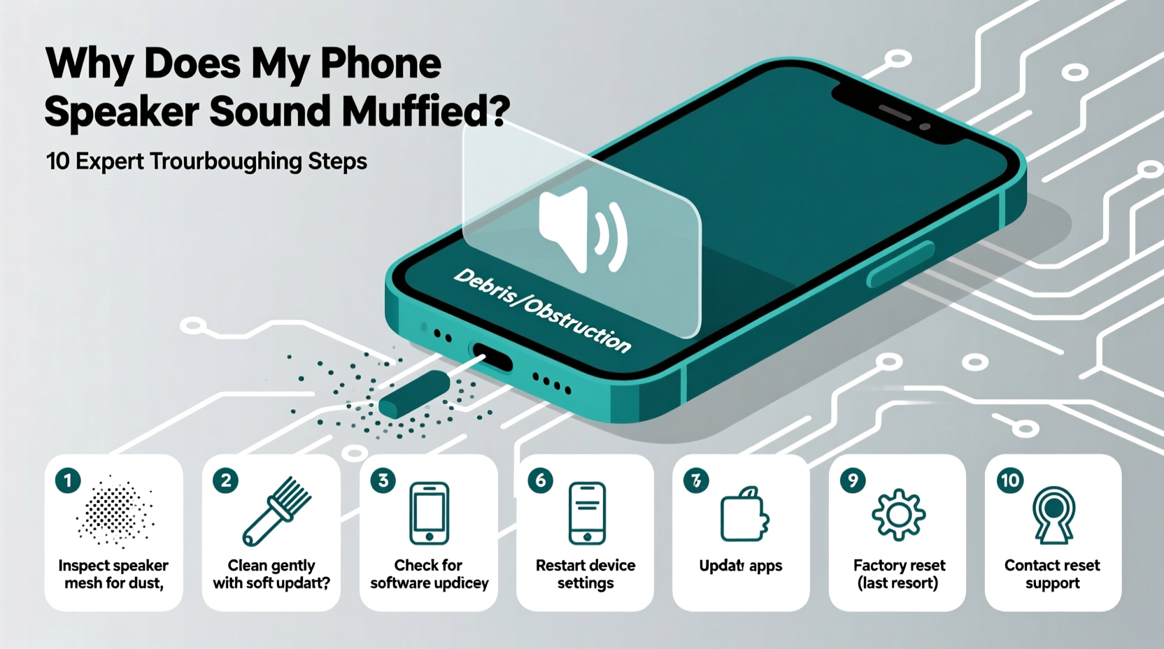 why does my phone speaker sound muffled troubleshooting steps