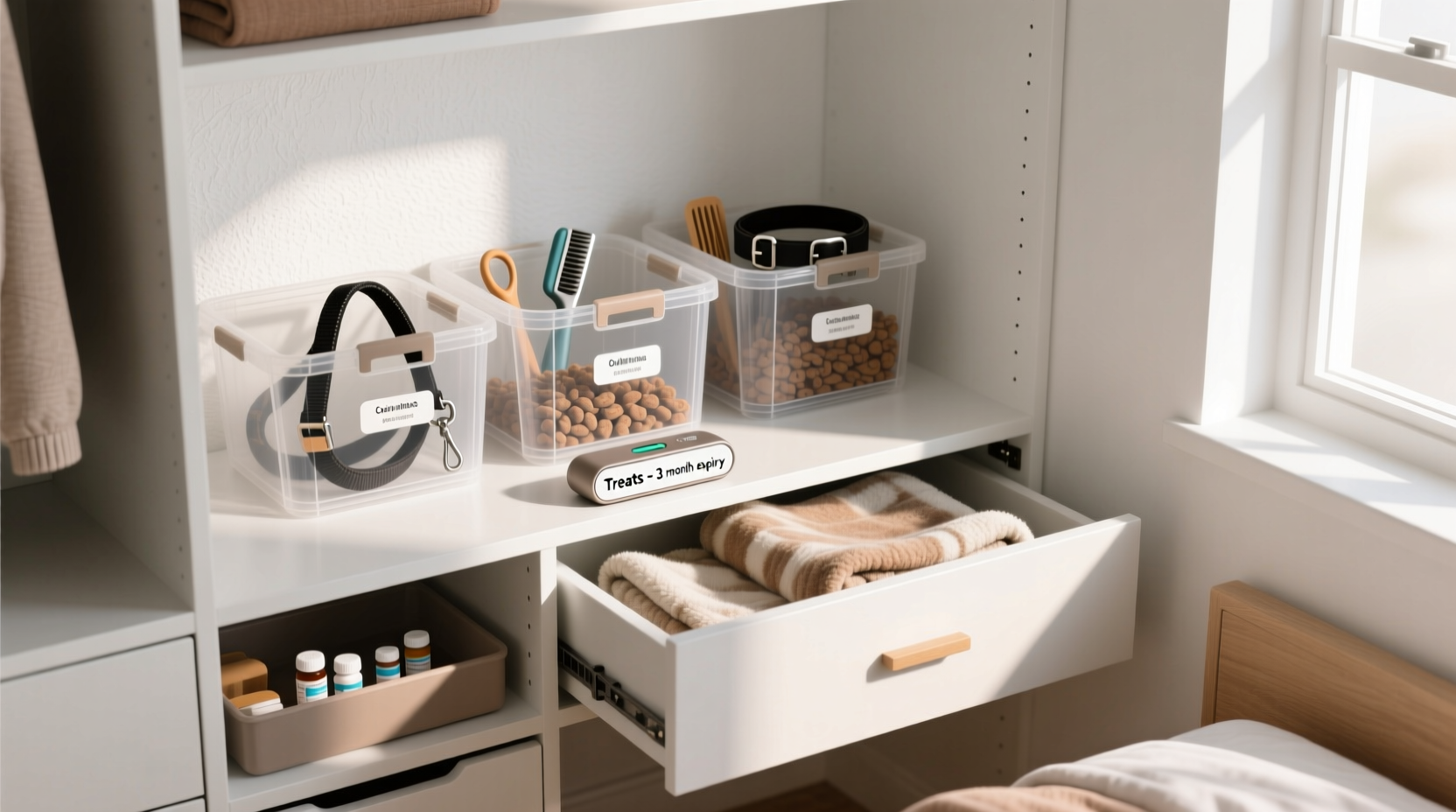 closet organization for pet parents