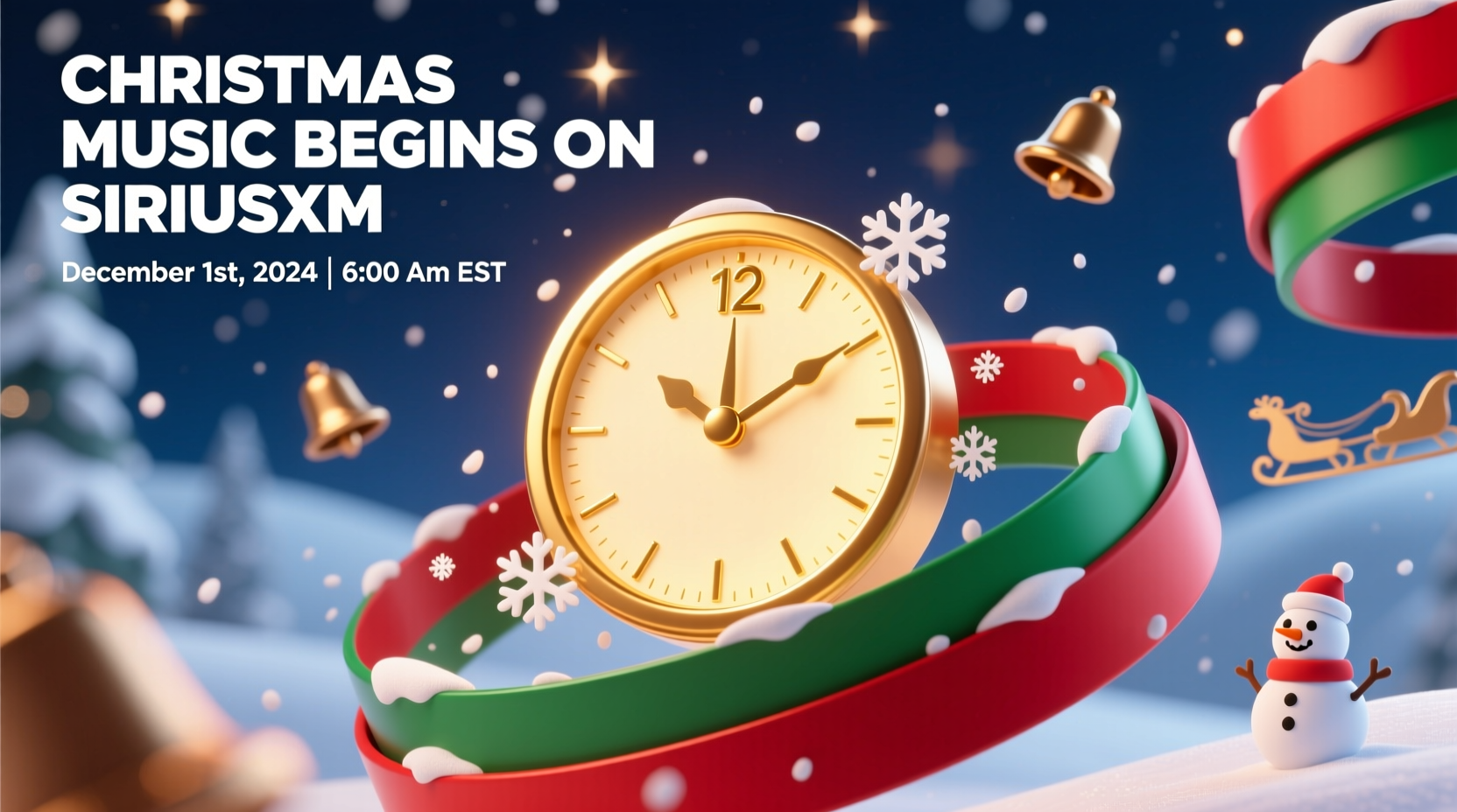 when does christmas music start on siriusxm