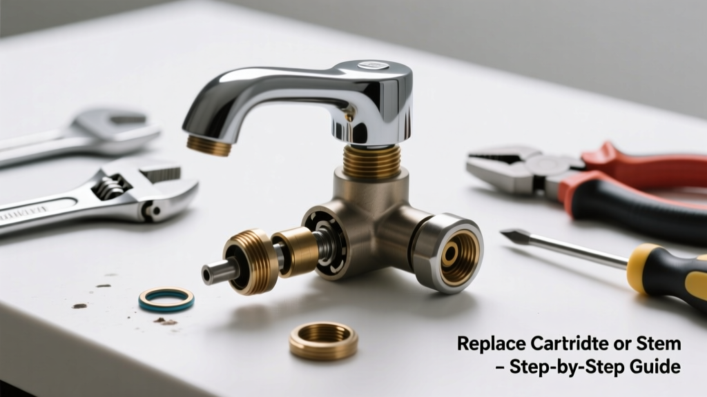 Stiff Faucet Handle? Replace the Cartridge or Stem