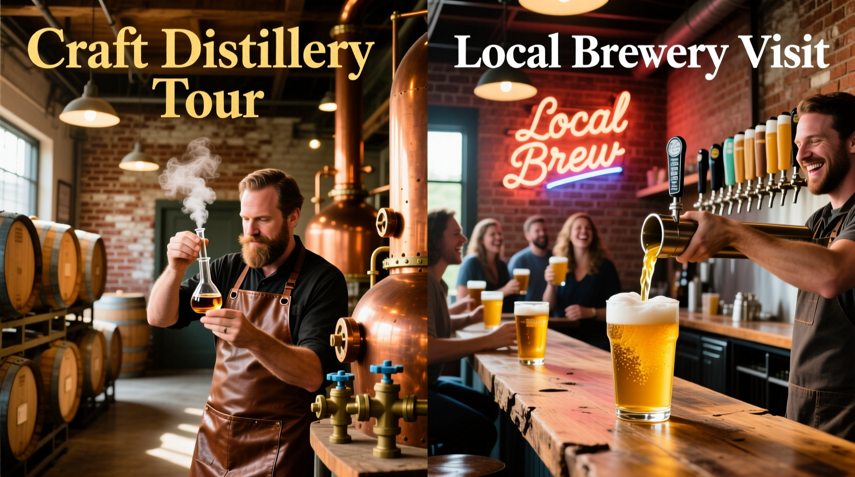 craft distillery tour vs local brewery visit which experience is richer