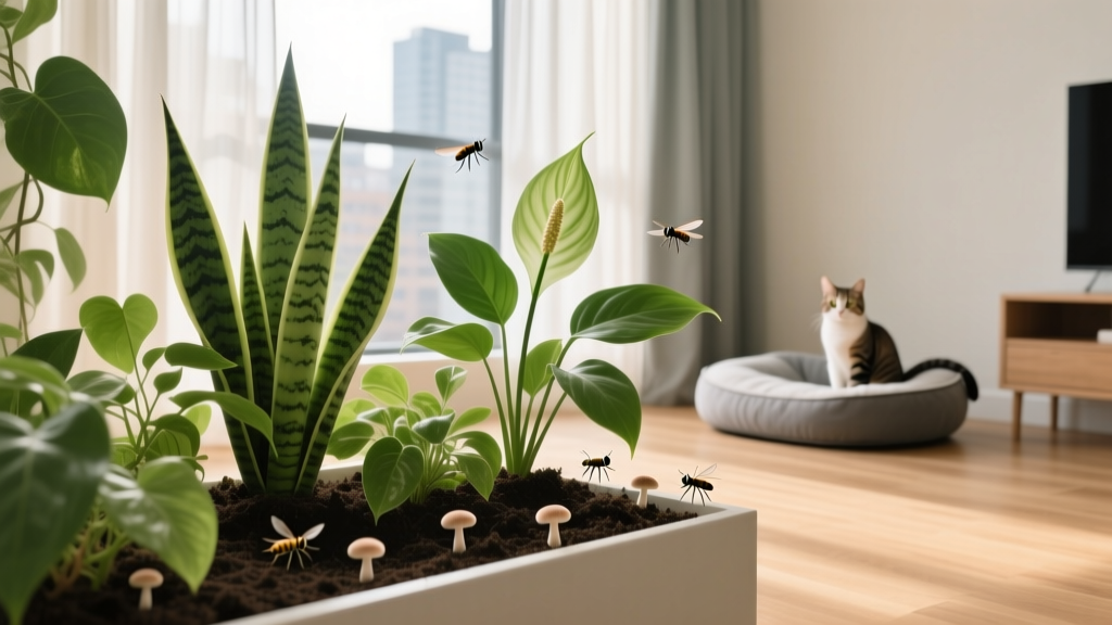 Fungus Gnats on Indoor Plants: Cat-Safe Fixes