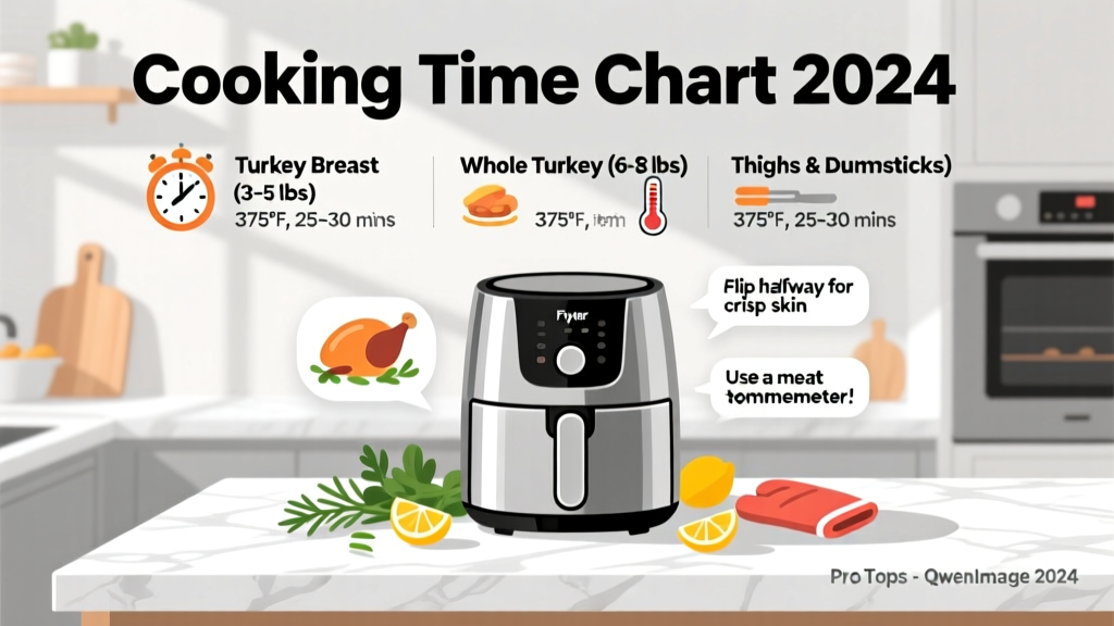 Air Fryer Turkey Cooking Times (2024 Chart)