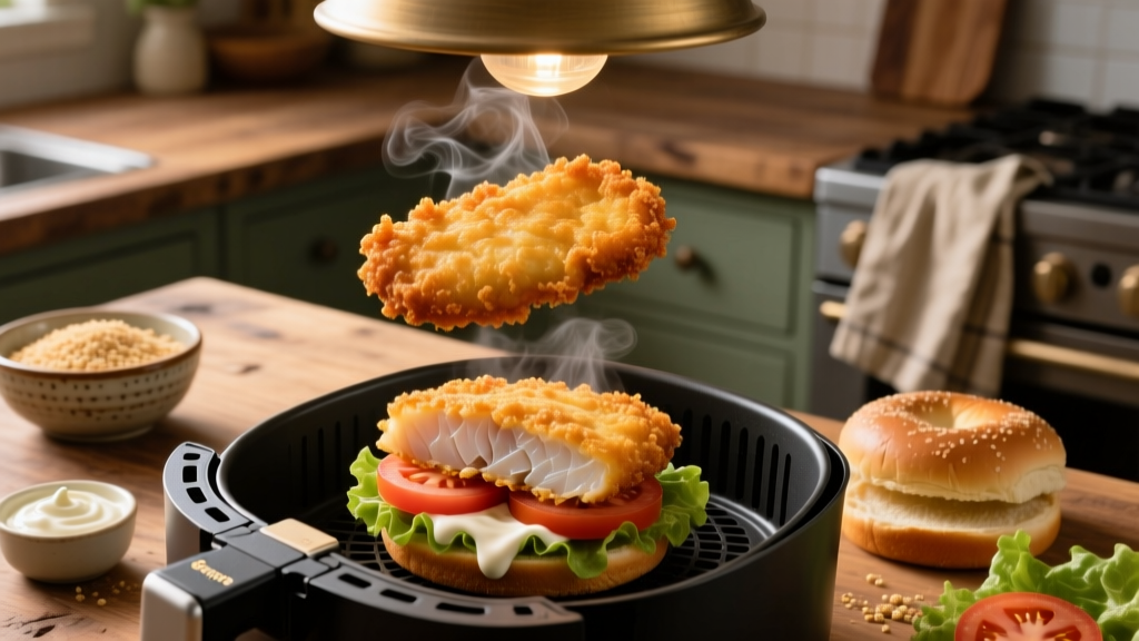 Air Fry Gorton’s Fish Sandwich: Crispy, Juicy & Oil-Free