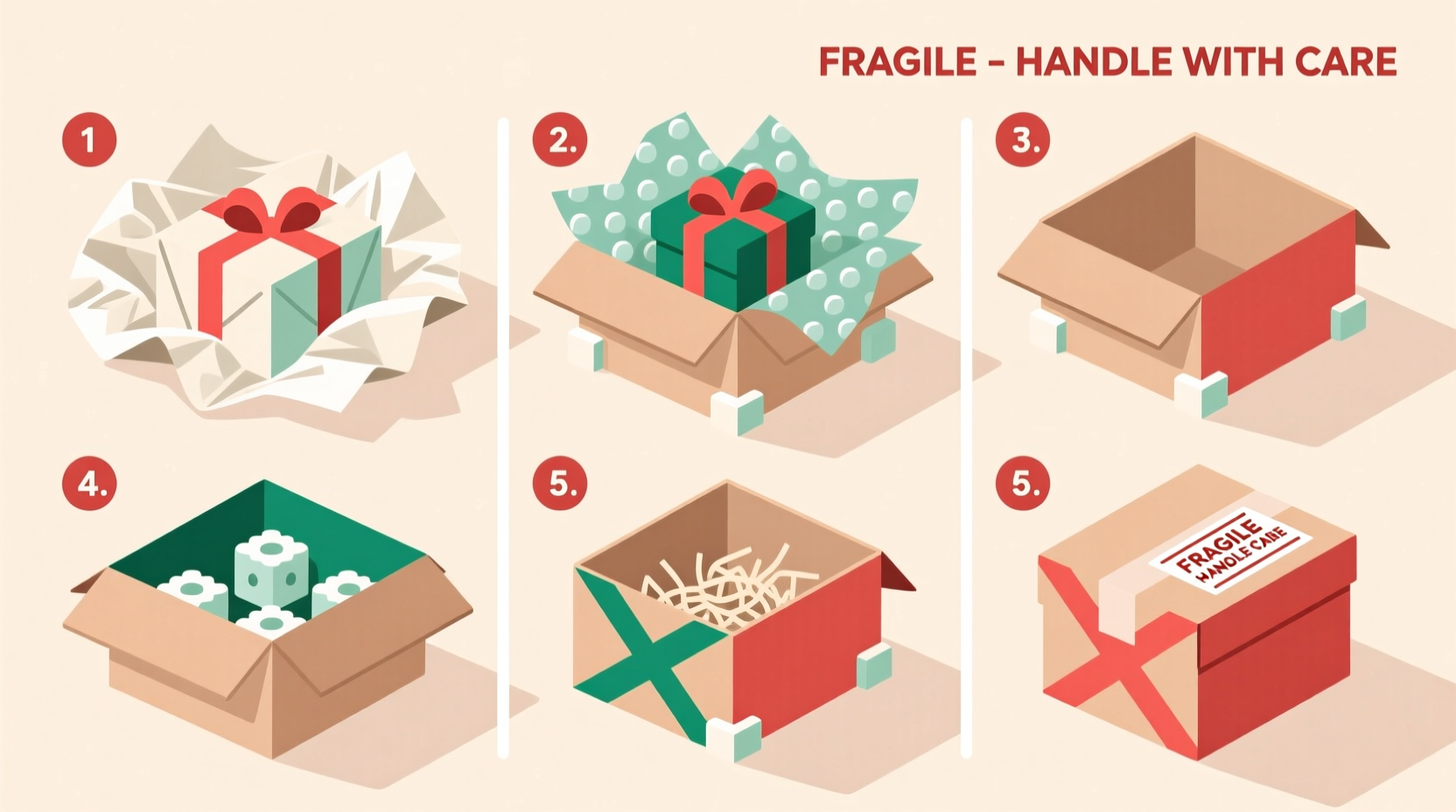 how to pack fragile christmas gifts securely to prevent breakage in transit