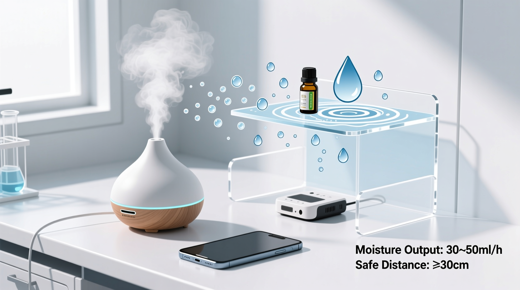 can essential oil diffusers damage electronics with moisture output