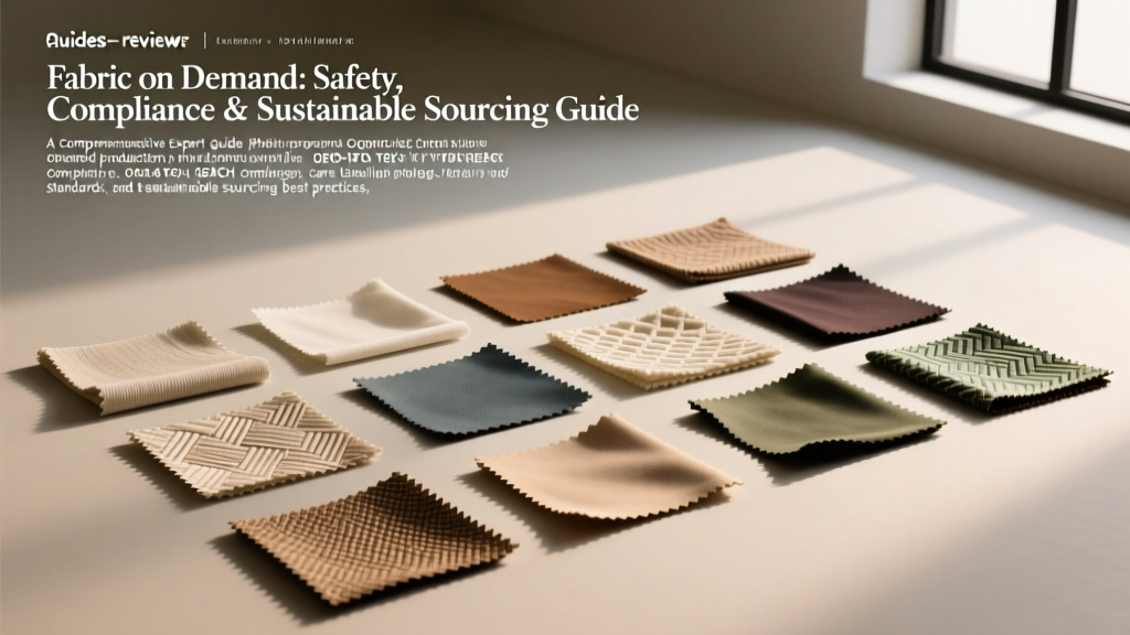 Fabric on Demand: Safety, Compliance & Sustainable Sourcing Guide