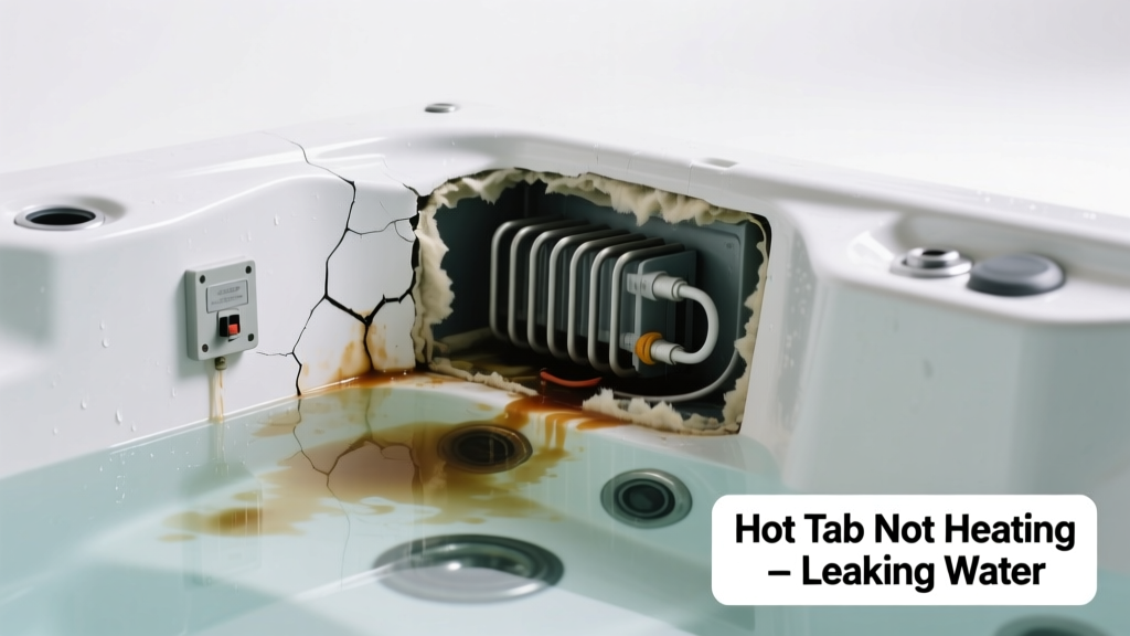 Hot Tub Not Heating & Leaking Water: Quick Diagnosis