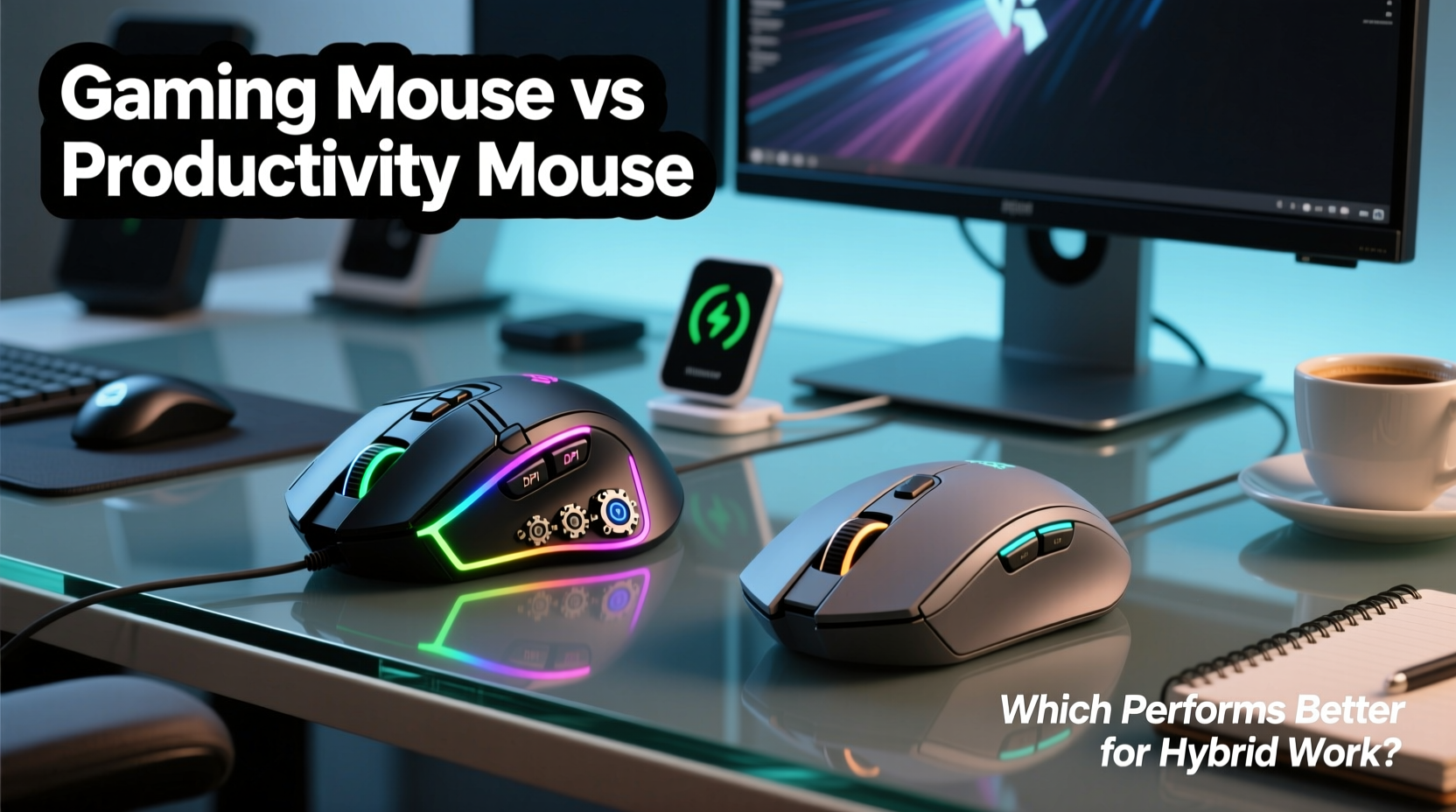 gaming mouse vs productivity mouse which performs better for hybrid work