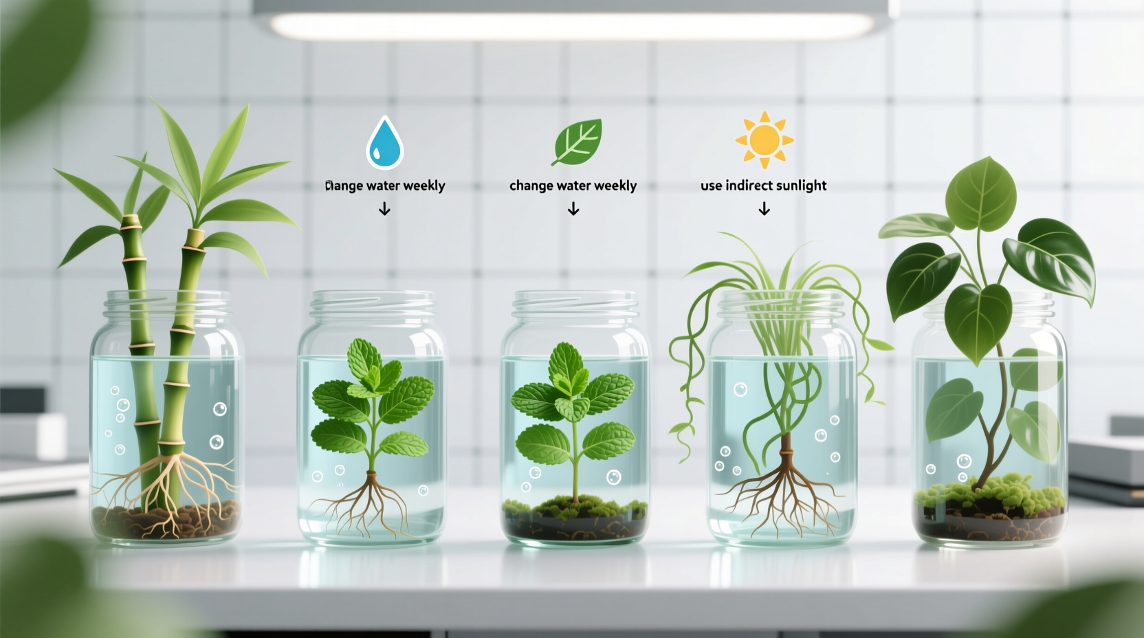 how to grow plants in water