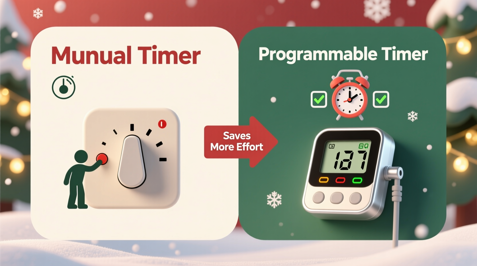 programmable vs manual christmas light timers which saves more effort