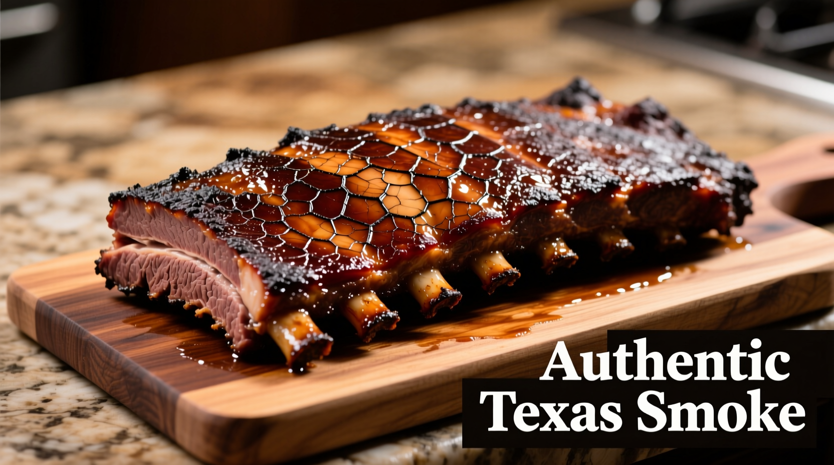 Perfectly smoked beef brisket with mahogany bark