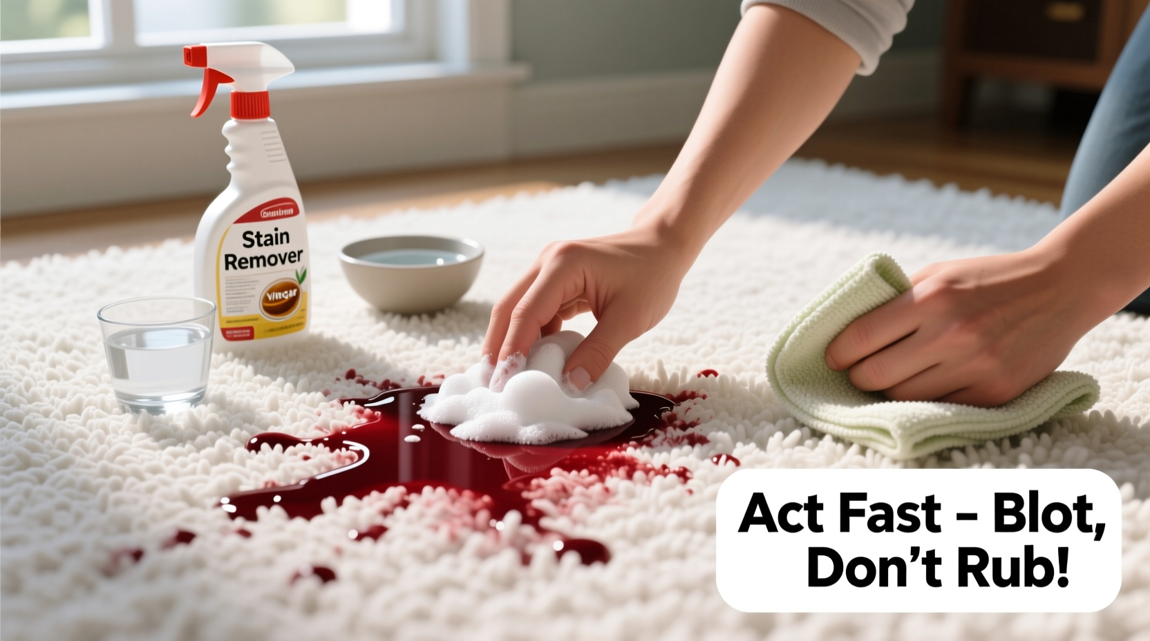 removing red wine stains from white carpet effective methods that actually work