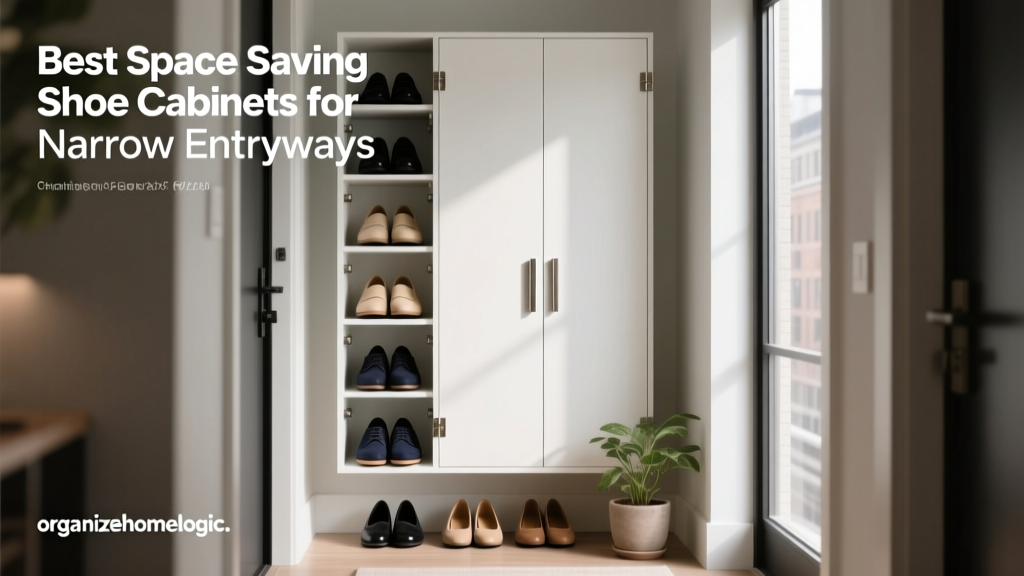Best Space Saving Shoe Cabinets for Narrow Entryways
